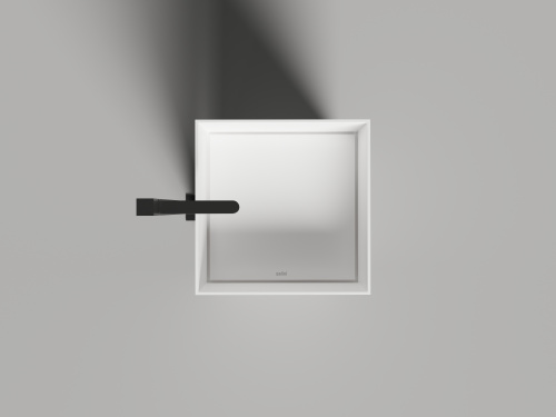 Раковина из литьевого мрамора Salini ARMONIA 130511TG 45х45 напольная цвет белый - фото 2